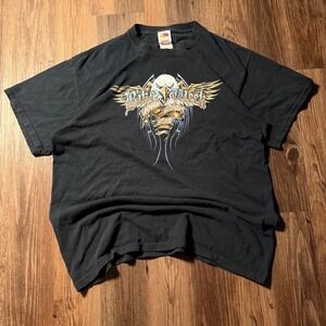 Vintage Bike Week Daytona Beach 2010 Graphic T-Shirt Mens L Eagle Biker Tee